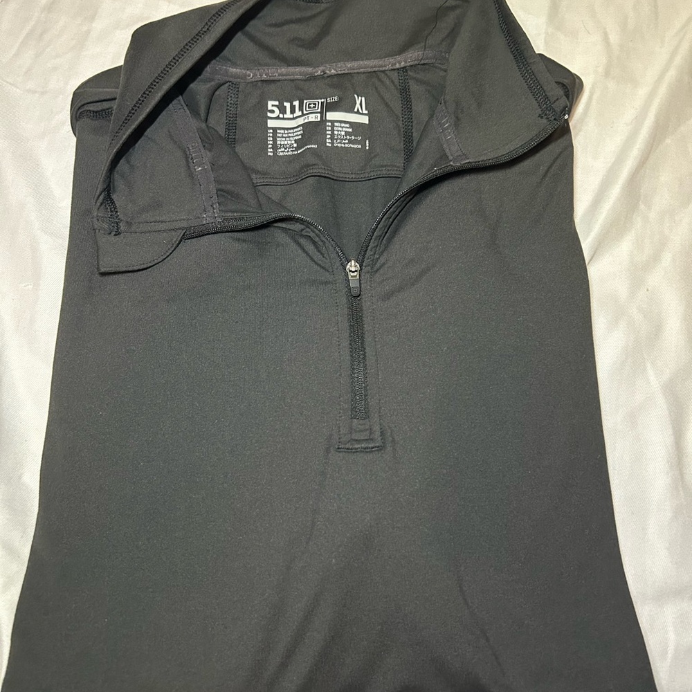 5.11 Tactical Black Quarter-Zip Pullover XL